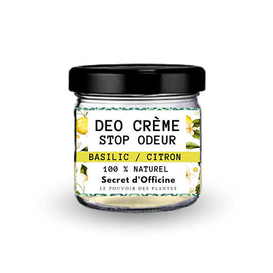 Déo Crème STOP ODEUR :               Basilic Citron