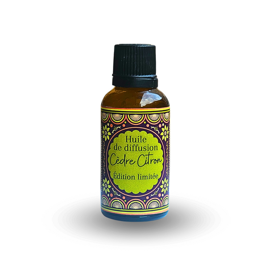 Huile de diffusion Cèdre Citron Harmonie Boisée et Fraîcheur Revitalisante