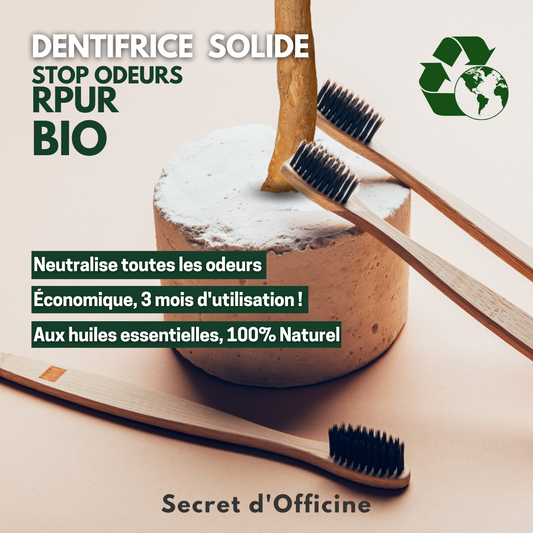 Dentifrice solide RPUR BIO STOP ODEURS
